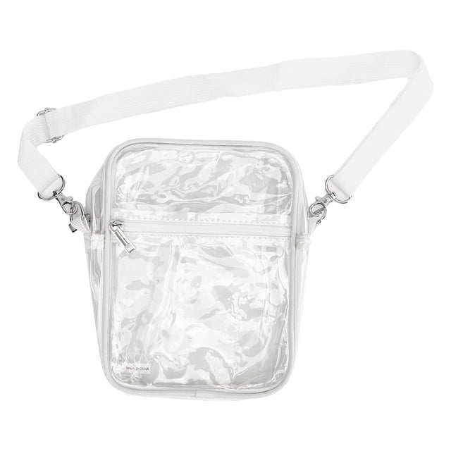 Bolso bandolera transparente con cremallera, bolso bandolera transparente de PVC, bolso bandolera transparente, confiabilidad excepcional