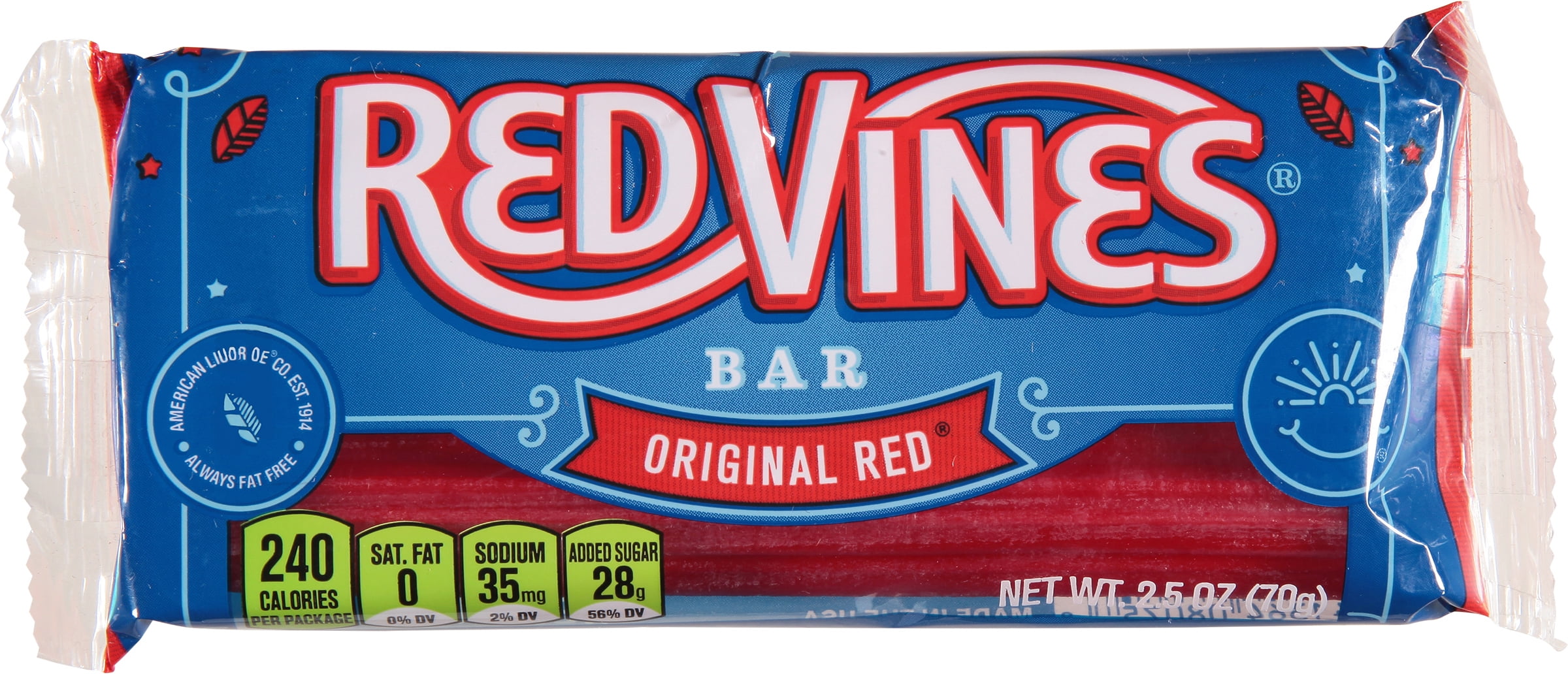 Spark Red Vines Licorice Red Bars Original