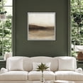 thumbnail image 4 of Framed Canvas Print Abstract Field Landscape Wall Art Neutral Vintage Decorative for Living Room Bedroom - 24"x24" WHITE, 4 of 8