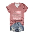 thumbnail image 4 of Womens 250 Anniversary USA Shirt Commemorative T Shirt Tee Classic Print Patriotic Tops M, 4 of 4