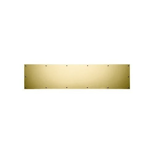 Baldwin 2000.0834 8 Inch x 34 Inch Solid Brass Kick Plate, Satin Nickel