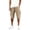 Khaki_003, variant on Domuza Cargo Shorts for Men Casual Summer Hiking Pants Drawstring Elastic Waist Big and Tall Knee Length Multi-Pockets Bermuda Shorts Black S