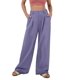 thumbnail image 1 of Pantalones de Traje Anchos para Mujer, Holgados, de Cintura Alta Elástica, Informales, Largos, Color Orquídea XXL, 1 of 7