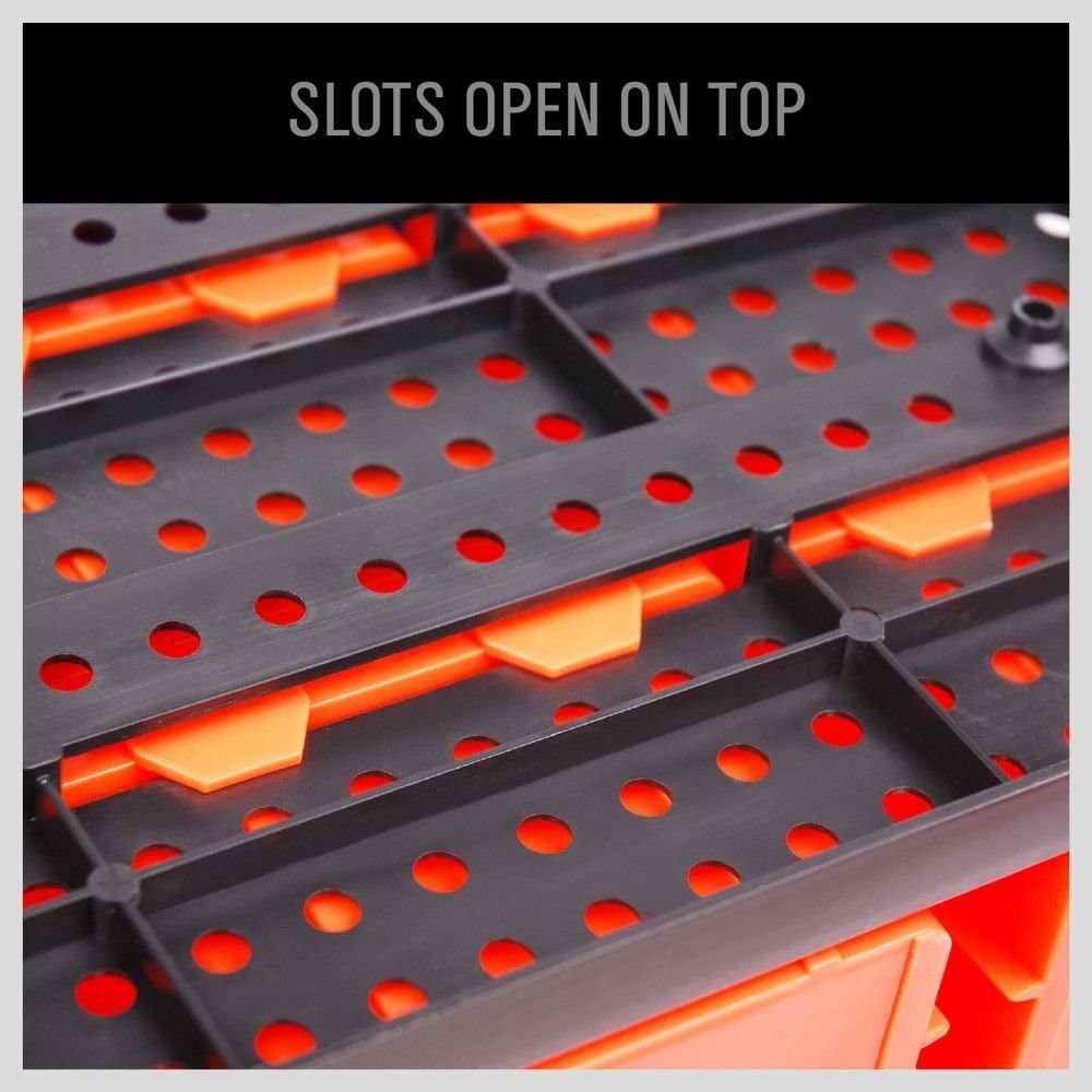 Wall Mounted Storage Bins Organizer 30PC Garage Tool Parts Rack for Men's Gift