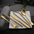 thumbnail image 5 of LLC Ensemble de Couverts Portables en Acier Inoxydable 7 Pcs avec Étui pour Voyage et Camping, 5 of 5