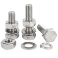 thumbnail image 2 of Tornillos de cabeza hexagonal de acero inoxidable 304, tuercas, arandelas planas, arandelas de seguridad, juegos de pernos hexagonales largos M3 M4 M5 M6 M8 M10 M12 M14 M16, 2 of 4