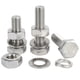 thumbnail image 2 of Tornillos de cabeza hexagonal de acero inoxidable 304, tuercas, arandelas planas, arandelas de seguridad, juegos de pernos hexagonales largos M3 M4 M5 M6 M8 M10 M12 M14 M16, 2 of 4