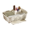thumbnail image 2 of Countertop Dish Drainer Rack, 1Pc Kitchen Drying Rack For Dishes Utensils, Space-Saving Dish Storage Organizer With Drain Tray, 2 of 5