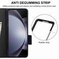 thumbnail image 7 of Dteck for Samsung Galaxy Z Fold 3 Wallet Case with 6 Credit Card Slots and S-Pen Slot,RFID Blocking Multi Card Function Magnetic Clasp Kickstand for Man Women, Black, 7 of 7