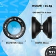 thumbnail image 3 of MAGICYOYO V11 Black Finger Spin Yoyo -Pofessional Dual Purpose Yoyo for Beginners Advanced, 3 of 5