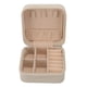 thumbnail image 2 of Joyero Pequeño, Estuche De Joyería De Viaje Exquisito Impermeable De Cuero PU Portátil Para Vacaciones Para Viajes De Negocios, 2 of 7
