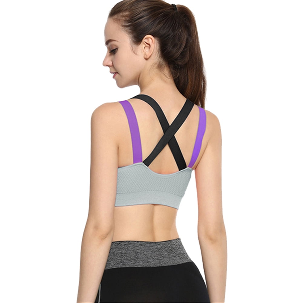 Women Sports Bra Cross Beautiful No Underwires Shockproof Running Yoga Underwear Yoga Sports Bra