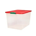 thumbnail image 6 of Homz 16 Gallon Latching Plastic Storage Box With Lid, Red and Green, 2 Count, 6 of 11