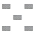 thumbnail image 3 of Maytalsory Quick-drying Bathroom Rugs Exquisite Crafted For Easy Cleaning Toilet Rugs Bath Mat Carpets Grey 5PCS, 3 of 6