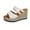 White, variant on Womens Sandals Ladies Summer Wedge Espadrilles Sandal Buckle Ankle Strap Peep Toe Flatform Shoes Comfy Black 7.5