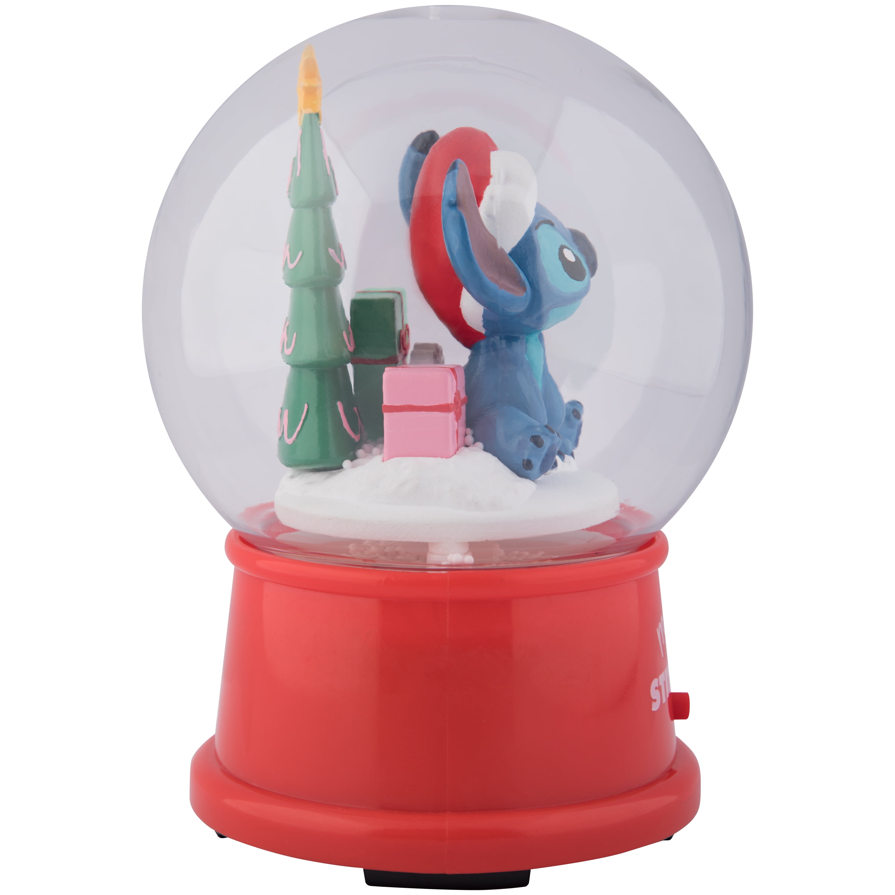 Bougeant de Noël en verre 4,5" Stitch Disney 4,7501 po x 4,7501 po x 6,3001 po x 0,6051 lb