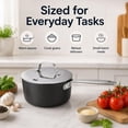 thumbnail image 4 of Alva Maestro Nonstick Ceramic Saucepan with Lid 2Qt. - Easy to Clean, Oven Safe and Made without Harmful Chemicals - Induction and All Stovetop Compatible with Even Heat Distribution, 4 of 10