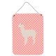 thumbnail image 1 of "Treasures Alpaca Pink Check Metal Print, 16hx12w, multicolor" Caroline's Treasures BB7919DS1216, 1 of 1