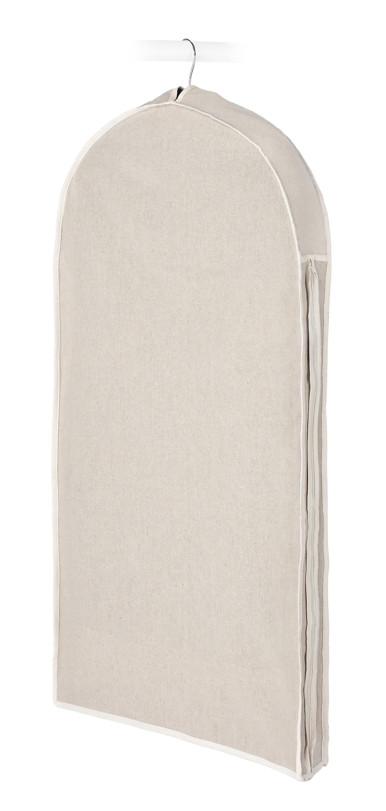 Whitmor Zippered Linen Polyester Garment Bag Natural 22 x 3 x 40 Walmart