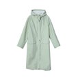 thumbnail image 1 of Chubasquero Largo Unisex Inteprter Impermeable con Capucha Color Verde, 1 of 6