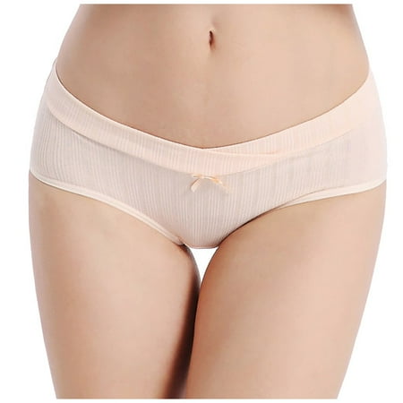 BKQCNKM Panty Liners For Women Women S Panties New Fashion Cotton Low-Rise Underwear underwear Brief Underpant Bow M-Xxxl Panties For Women