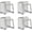 Silver, variant on 4PCS Scale Holder for Bathroom Wall, Weight Scale Holder for Wall, Mount Organizer Adhesive Smart Scales Stand Rack Bracket Home Gym, Bathroom, Kitchen (White)