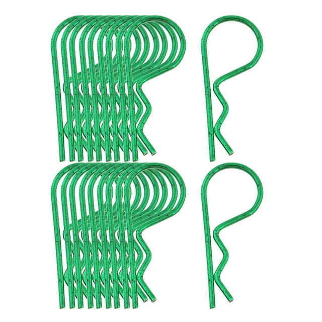 MagiDeal 20 unids/pack para 1/10 1:/16 Car Truck Verde Zulema Clips de carcasa de cuerpo tipo R