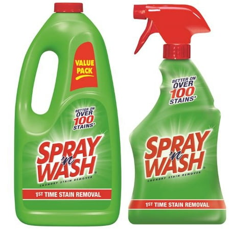 Spray n Wash Pre-Treat Stain Remover 60oz Refill + 22oz Spray (Best Pre Wash Stain Remover)