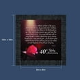 thumbnail image 2 of 40th Anniversary Gifts for Parents, Ruby 40th Anniversary Decorations for Party, 40th Anniversary Frame, Ruby Gifts, 40 Year Anniversary Gift for Wife, Ruby Wedding Anniversary Picture Frames, 8603CH, 2 of 5
