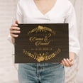 thumbnail image 2 of Darling Souvenir Personalized Engraved Laser Cut Wedding Guest Book Wooden Cover Sign-in Book Registry Guestbook Scrapbook-BP, 2 of 7