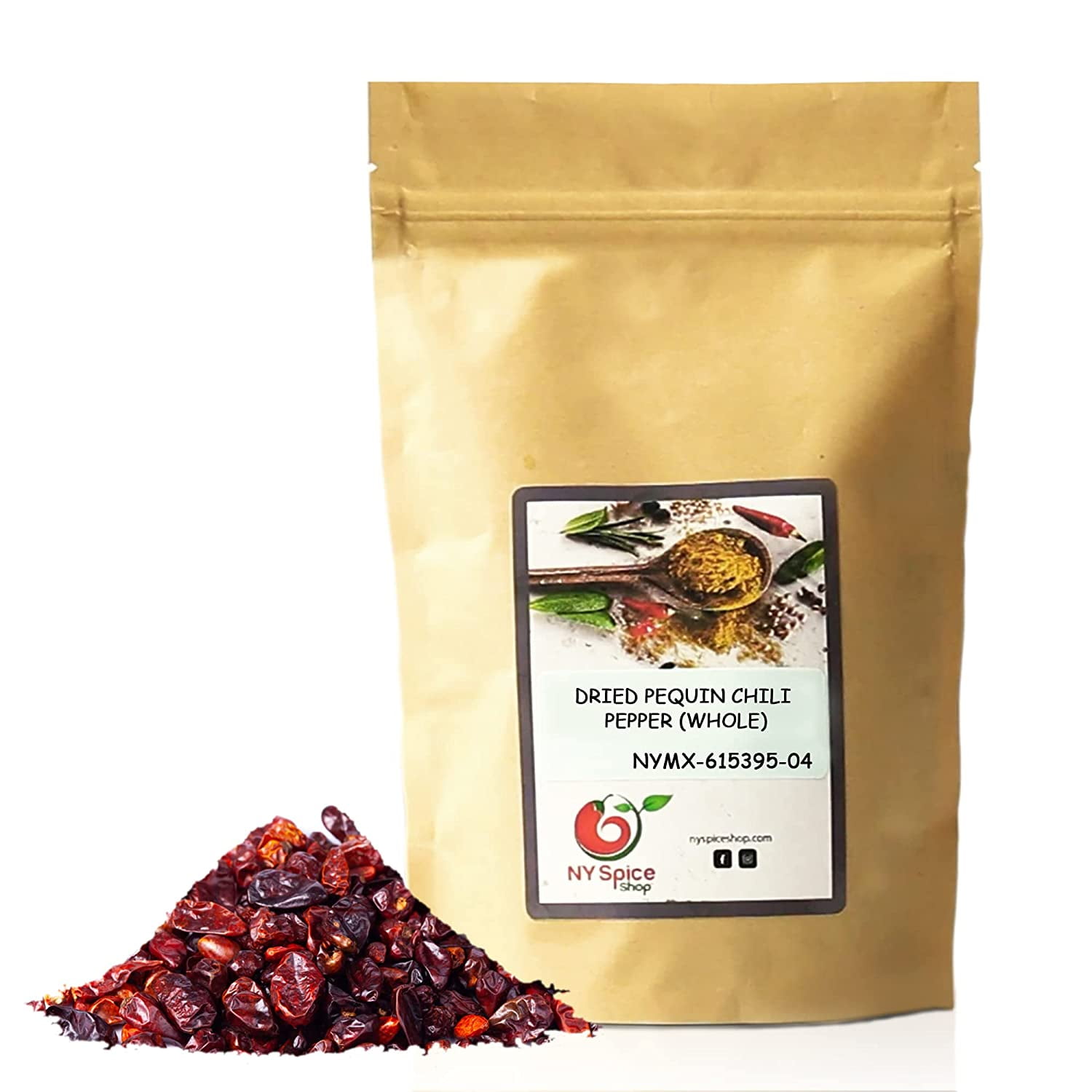 NY SPICE SHOP Pequin Chili - Dried Whole Chili Pequin - Pequin pepper
