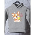 thumbnail image 3 of Cute Corgi Puppy W Ice Cream Hoodie Toddler -Image by Shutterstock,  4 Toddler, 3 of 4