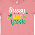 thumbnail image 4 of Inktastic Saint Patrick's Day Sassy Lil' Lassie with Shamrocks Boys or Girls Baby T-Shirt, 4 of 5