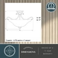 thumbnail image 6 of Monrovia 17-in W Bronze Bowl Semi Flush Mount Ceiling Light White Glass, 6 of 13