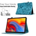 thumbnail image 5 of ELEHOLD Case For Amazon Fire HD 8 (8th/7th/6th Generation) Embossed Flowers and Birds Leather Tablet Case, Slim Back Smart Cover, Full Body Protection, Kickstand,with Card Pocket, Blue, 5 of 7