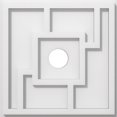 thumbnail image 1 of Ekena Millwork CMP12KX-02000 12 in. OD x 2 in. ID Square Knox Architectural Grade PVC Contemporary Ceiling Medallion, 1 of 4