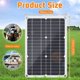 thumbnail image 3 of Kit de panel solar de 180 W, cargador de batería de 12 V con controlador de 100 A para autocaravana, 3 of 5