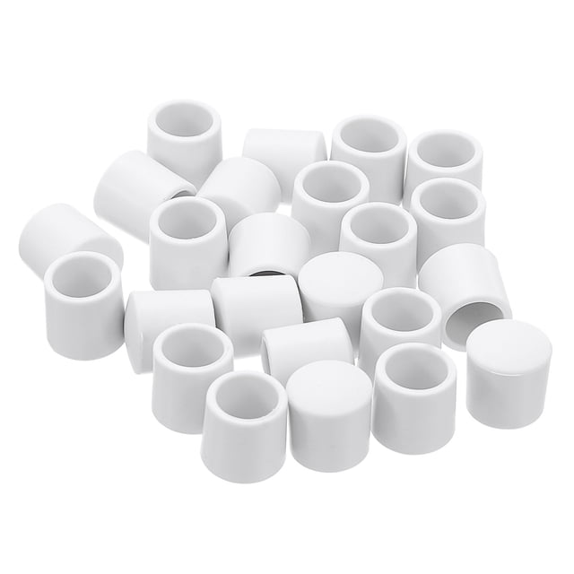 Tapones de tope de puerta Uxcell 40Pcs Tapones de caucho para tope de puerta Puntas de reemplazo de silicona para puertas Blancos