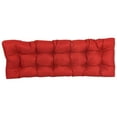 thumbnail image 3 of 55-inch by 19-inch Tufted Solid Outdoor Spun Polyester Loveseat Cushion Red-Color, 3 of 4