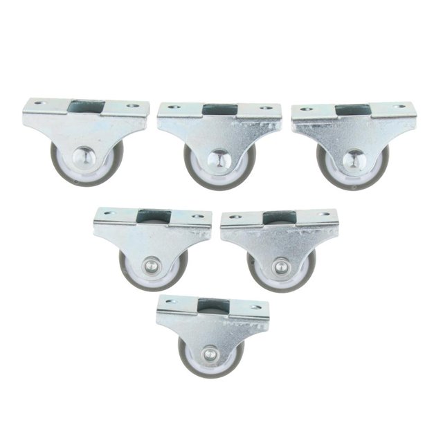 6 Unidades Ruedas Giratorias Equipo Medico Accesorios para Sillas de Ruedas Scooters gris Yuyangstore Ruedas giratorias universales
