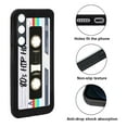 thumbnail image 2 of WIRESTER Shockproof Soft Rubber Cover Case for Samsung Galaxy S24 FE 6.7", Retro Black Cassette Tape Hip Hop, 2 of 5