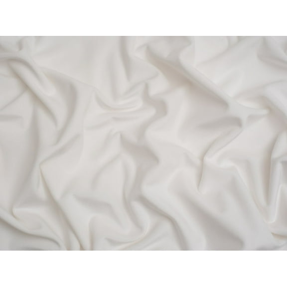 Minerva Core Range Matte Velvet Knit Fabric Off White - per yard