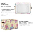 thumbnail image 2 of Yayeee Canvas Storage Basket with Handles for Shelves Fabric Bins Closet Organizer, Neon Skates, 2 of 8