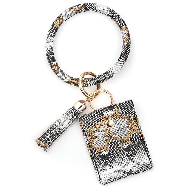 Flmtop Mini Porte-Clés en Faux Cuir à Franges pour Femmes, Porte-Monnaie, Sac à Main, Porte-Cartes