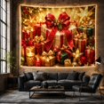 thumbnail image 6 of Pink Ornaments and Wrapped Presents Tapestry, 6 of 7
