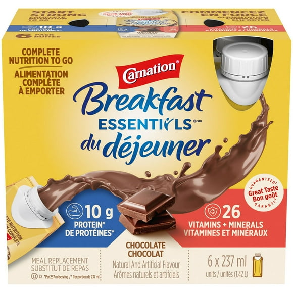 CARNATION BREAKFAST ESSENTIALS Ready-To-Drink Chocolate 6 x 237ml
