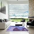 thumbnail image 7 of Ahgly Company Machine Washable Indoor Rectangle Transitional Slate Blue Area Rugs, 4' x 6', 7 of 7
