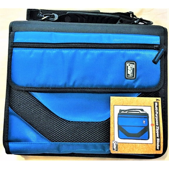 American Studio Tech Gear Muli-Purpose Zipper Binder 2" D-Rings - Royal Blue