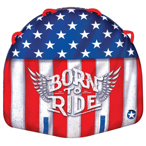 WOW Watersports 20-1010 Born to Ride 1 to 2 Person Towable Tube w/ Handles