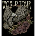 thumbnail image 2 of Boy's Lost Gods World Tour Eagle and Roses  Graphic Tee Black X Large, 2 of 5
